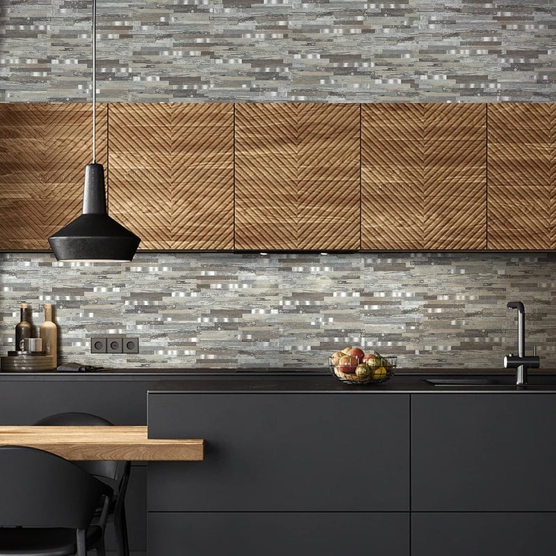 Midcard 20 Sheets Peel and Stick Backsplash PVC Wall Tile,for Kitchen Backsplash - Image 2